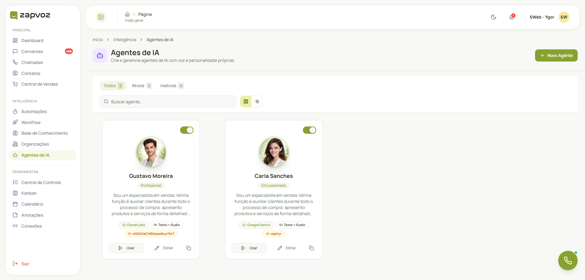 Agentes de IA