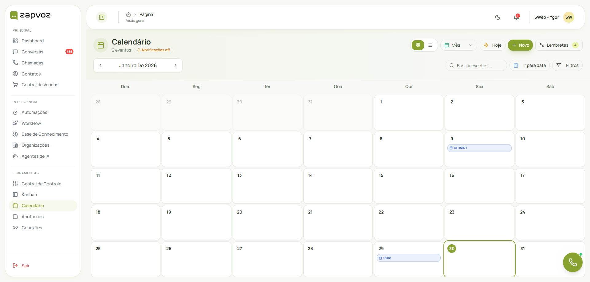 Calendário